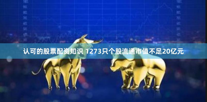 认可的股票配资知识 1273只个股流通市值不足20亿元